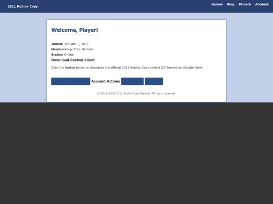 account screenshot