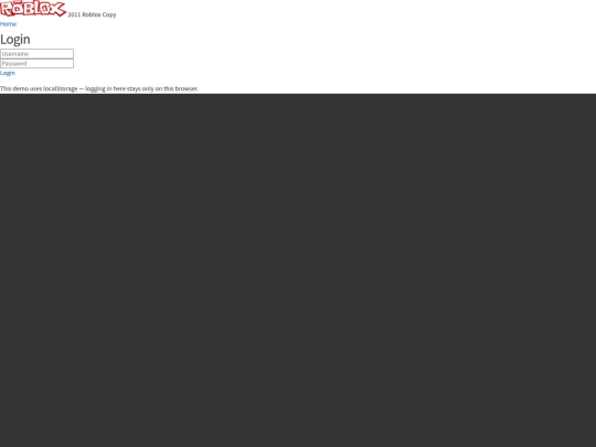 login screenshot