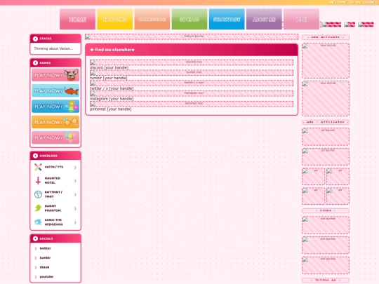 socials screenshot