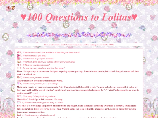 questions screenshot