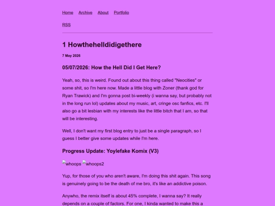 posts/2026-05-07-1-How the Hell Did I Get Here screenshot