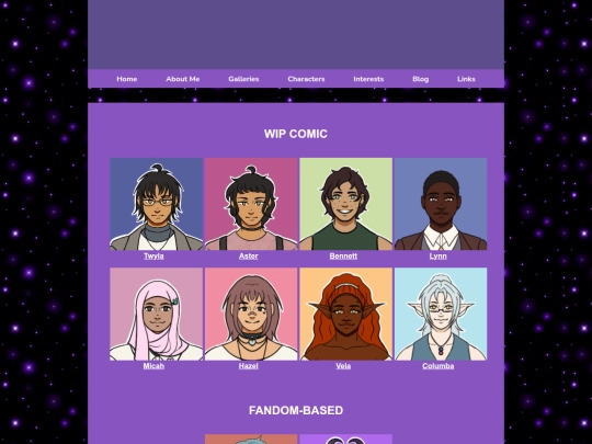 character-hub screenshot