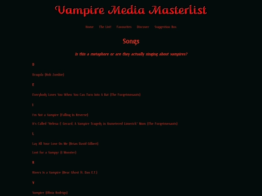 songs screenshot