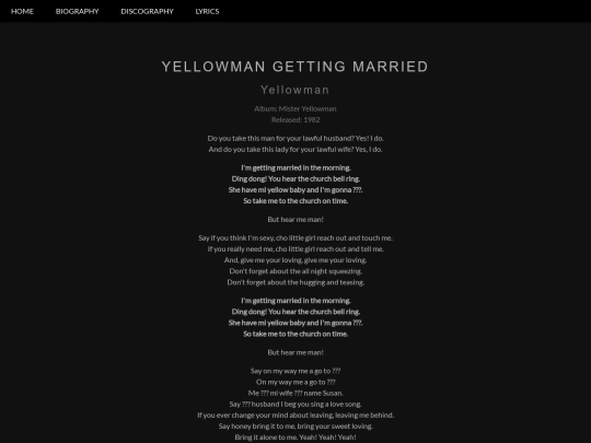 Yellowman/YellowmanGettingMarried screenshot