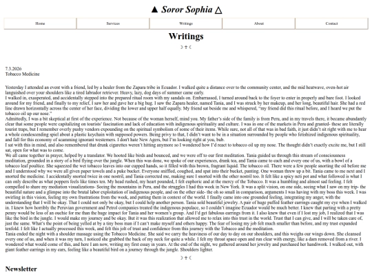writings screenshot