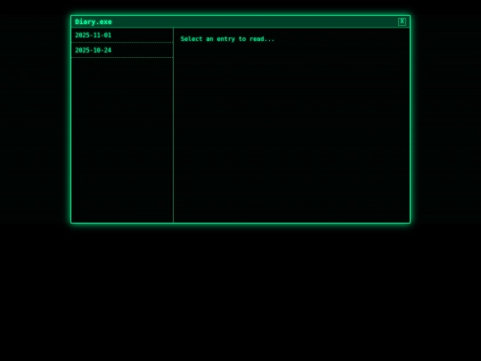 diary screenshot