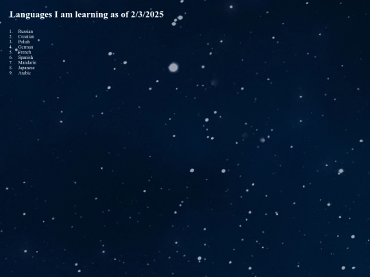 languages screenshot
