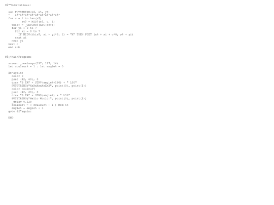 sample_programs/PUTSTRING HelloWorld prototype.prod.bas screenshot