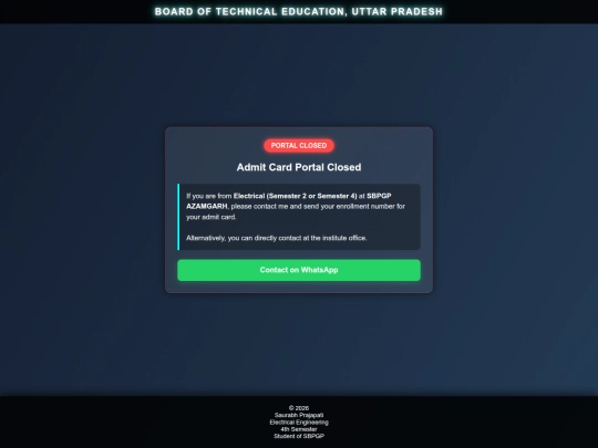 Closed screenshot