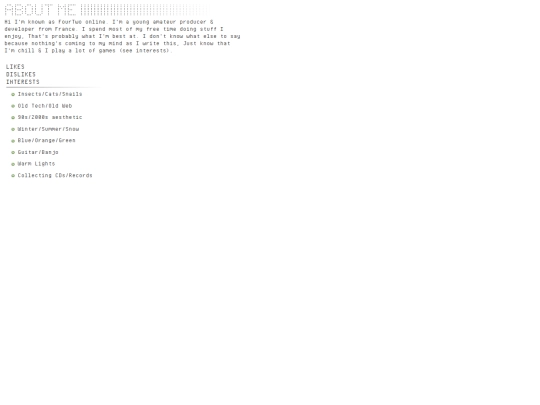 aboutme screenshot