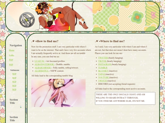 links screenshot