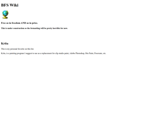 Wiki-Entries/Open-SourceAlternatives screenshot