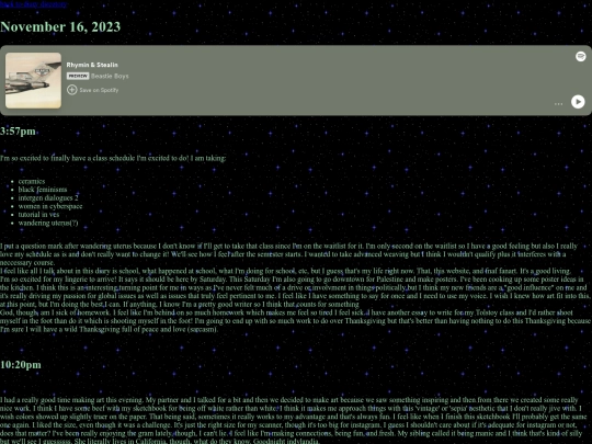 diary/entry4 screenshot