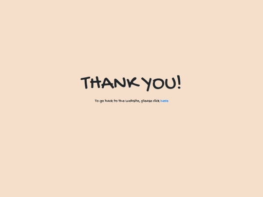thankyou screenshot