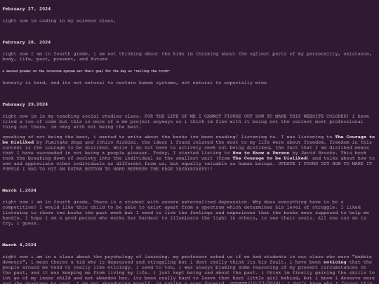 diary screenshot