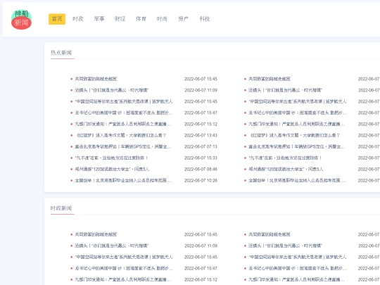 新闻网站 screenshot