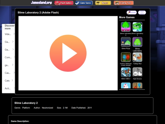 flash/slimelab2 screenshot