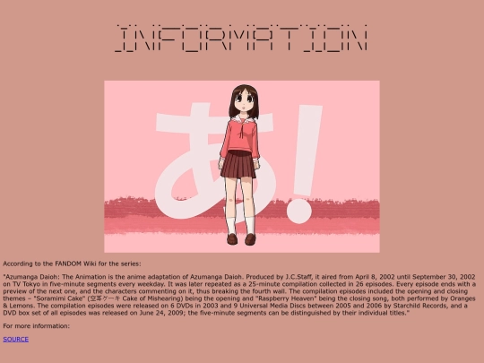 info screenshot