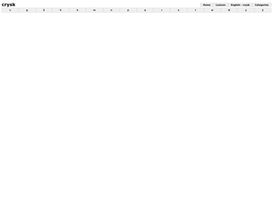 crysk Lexicon - Copy/title screenshot