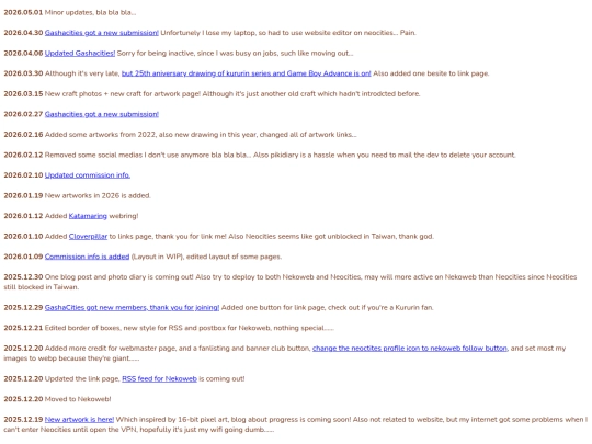 log screenshot