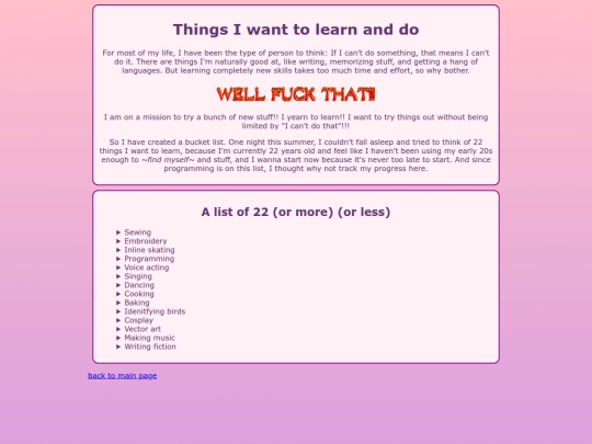 bucketlist screenshot