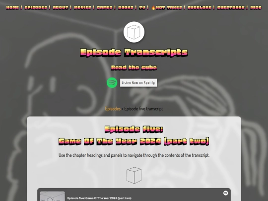 transcripts/transcript-ep-five screenshot