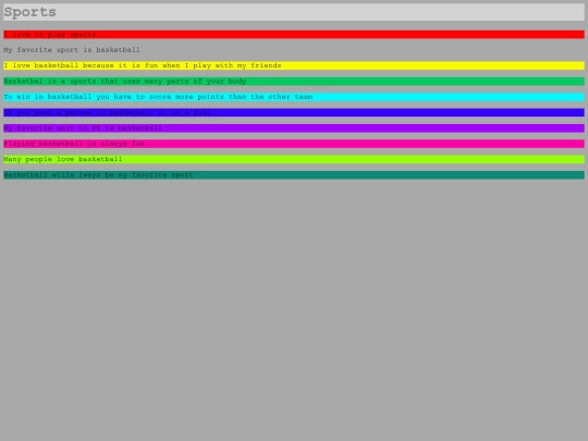 colortest screenshot