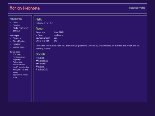 index screenshot