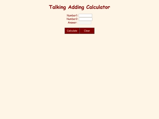 talking-calculator screenshot
