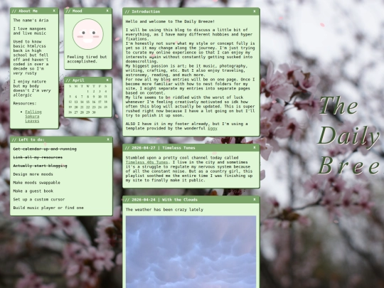 pages/testing-daily breeze screenshot