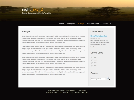page screenshot