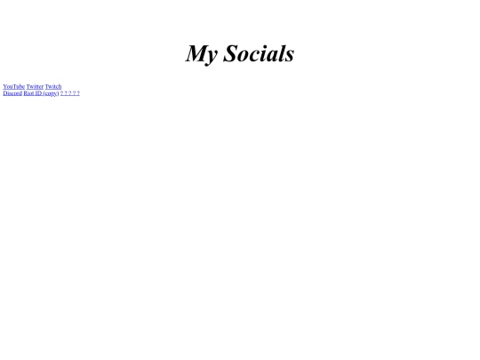 socials screenshot
