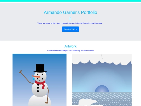 Portfolio Webpage screenshot
