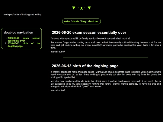blog screenshot