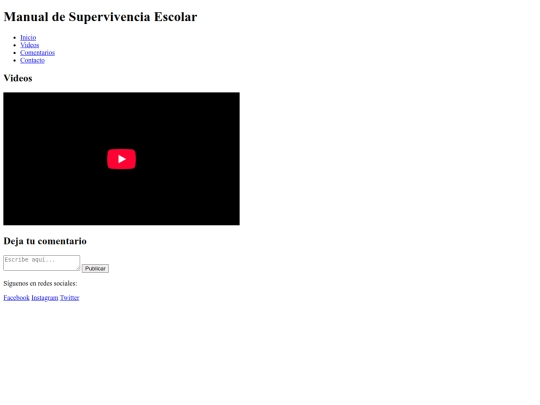 index screenshot