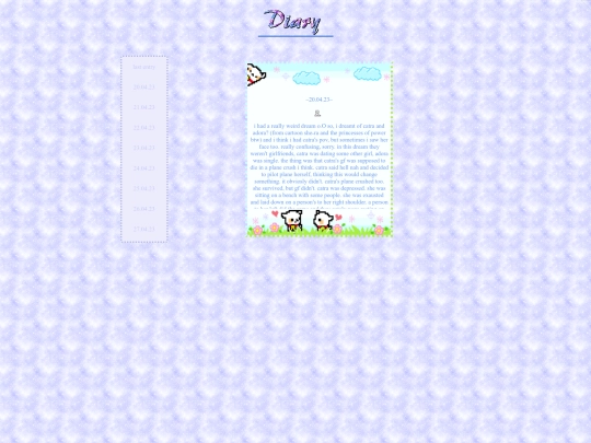 diary screenshot