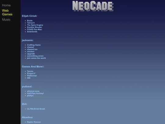neocade/games/2 screenshot