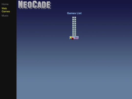 neocade/games screenshot