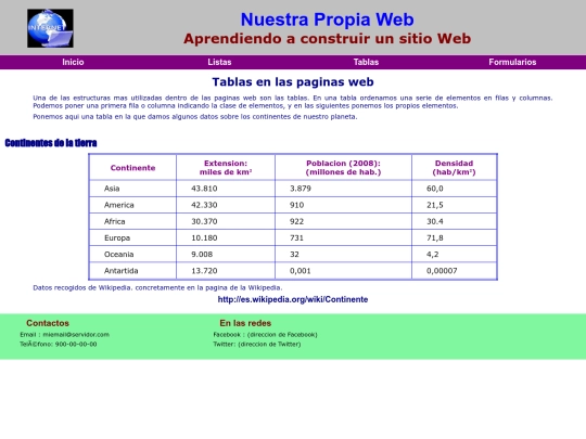 tablas screenshot