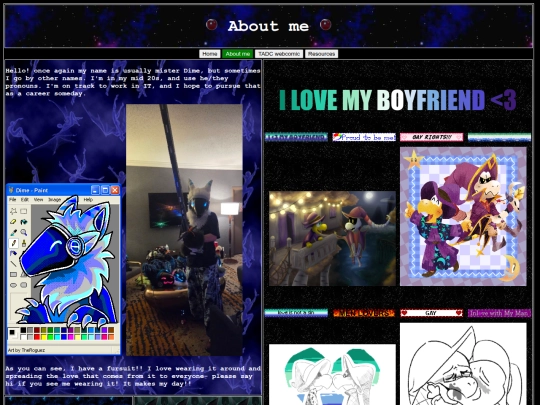 aboutme screenshot
