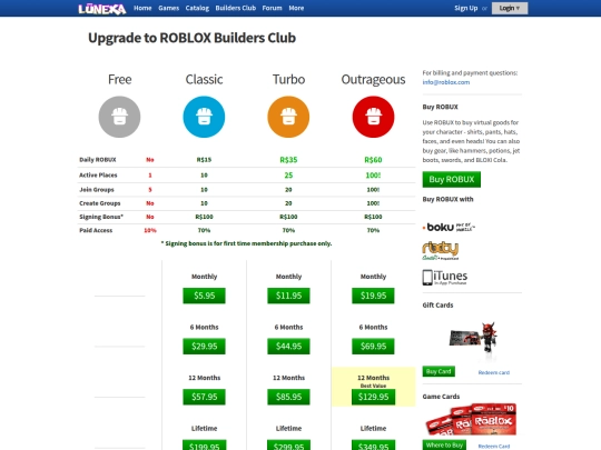 upgrades/BuildersClubMemberships.aspx screenshot