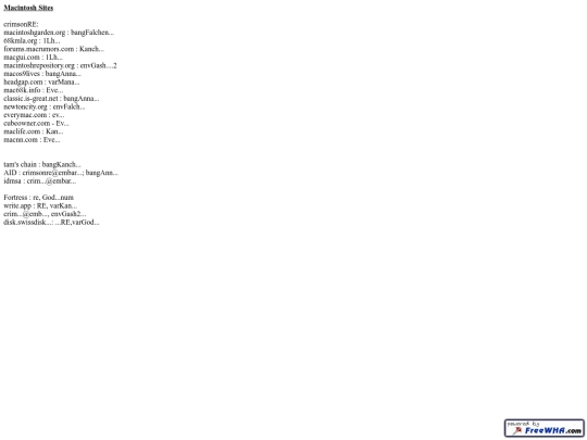 MacSites screenshot