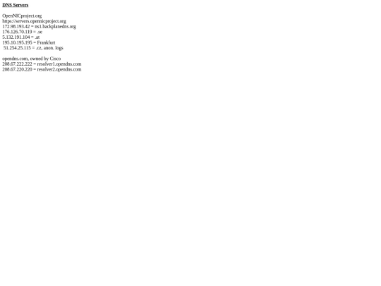 dnsservers screenshot
