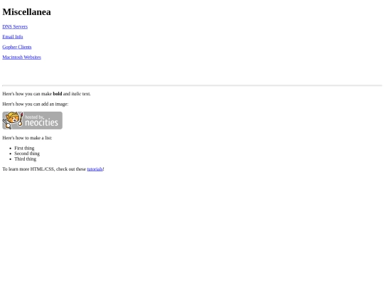 index screenshot