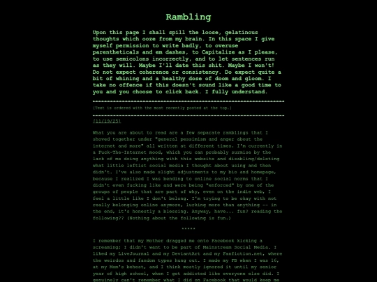 rambling screenshot