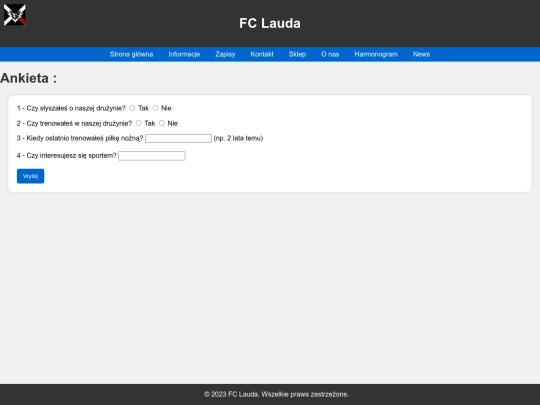 ankieta screenshot