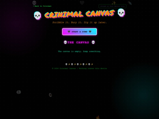 crinimalcanvas screenshot