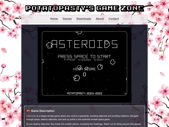 src/content/asteroids screenshot