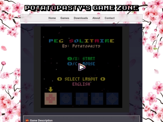 src/content/pico8pegsolitaire screenshot