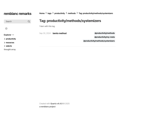 tags/productivity/methods/systemizers screenshot